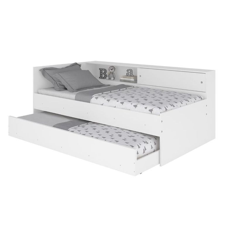 Bicama-Infantil-Solteiro-com-Modulo-Lateral-Alecrim-Movelbras-