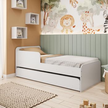 Bicama Infantil Solteiro com Proteção Lateral Caracol Movelbras