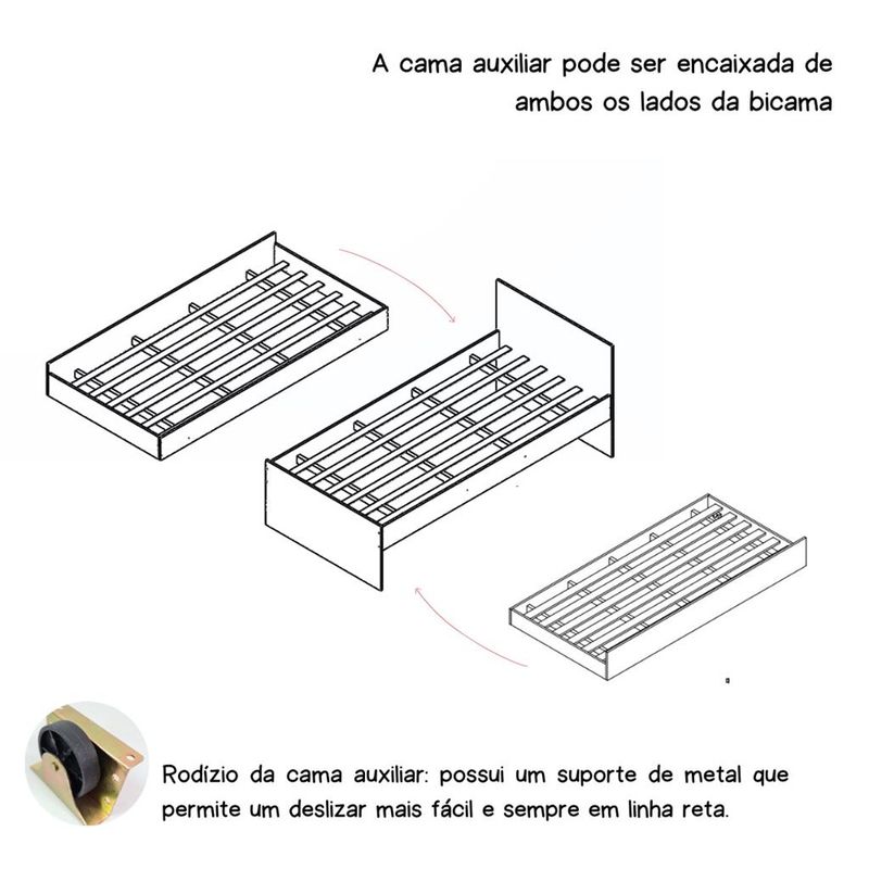 Bicama-Infantil-Solteiro-com-Protecao-Lateral-Caracol-Movelbras-