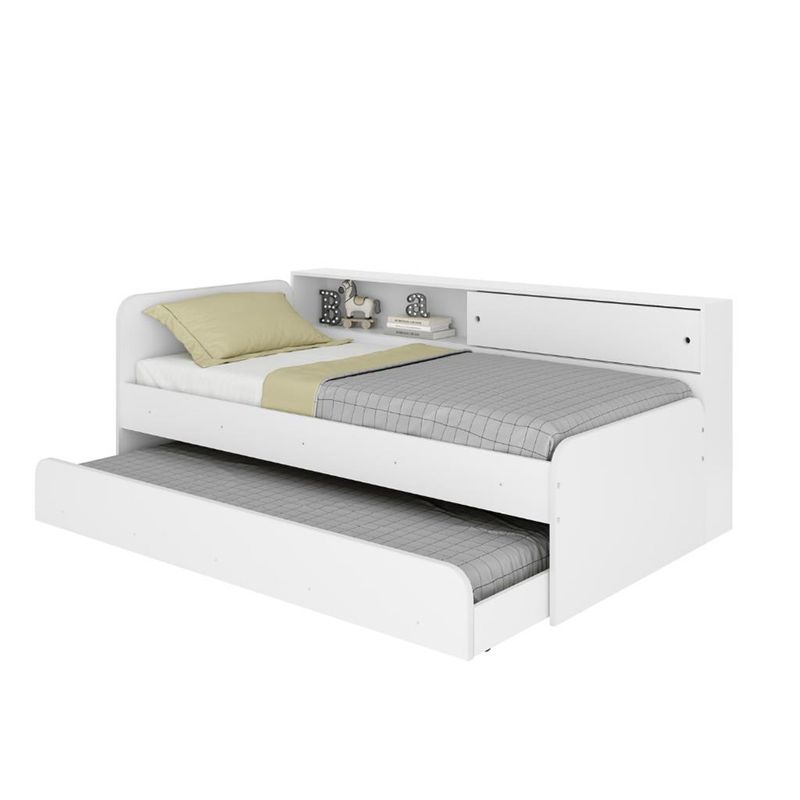 Bicama-Infantil-Solteiro-com-Modulo-Lateral-Caracol-Movelbras-