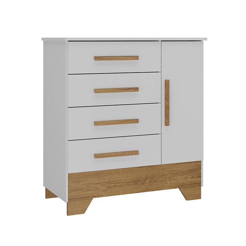 Comoda-Infantil-4-Gavetas-1-Porta-Catavento-Rodial-