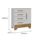 Comoda-Infantil-4-Gavetas-1-Porta-Catavento-Rodial-