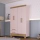 Guarda Roupa Infantil 4 Portas 2 Gavetas Catavento Rodial