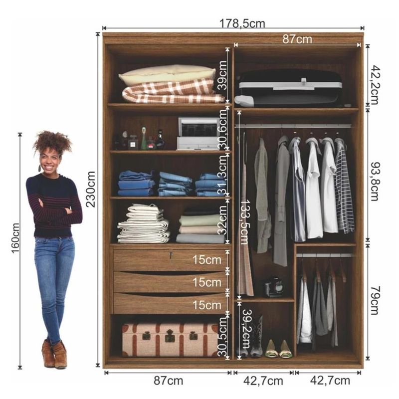 Guarda-Roupa-Casal-com-Espelho-2-Portas-de-Correr-Luminum--Belmax