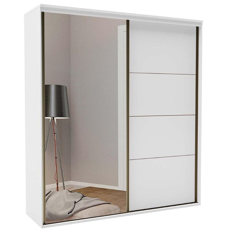 Guarda-Roupa-Casal-com-Espelho-2-portas-de-Correr-100--MDF-Eleganza-Belmax