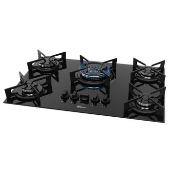 Cooktop 5 Bocas Fischer Tripla Chama Fit Line