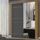 Guarda Roupa Casal com Espelho 2 Portas de Correr 100% MDF Qualitá Belmax
