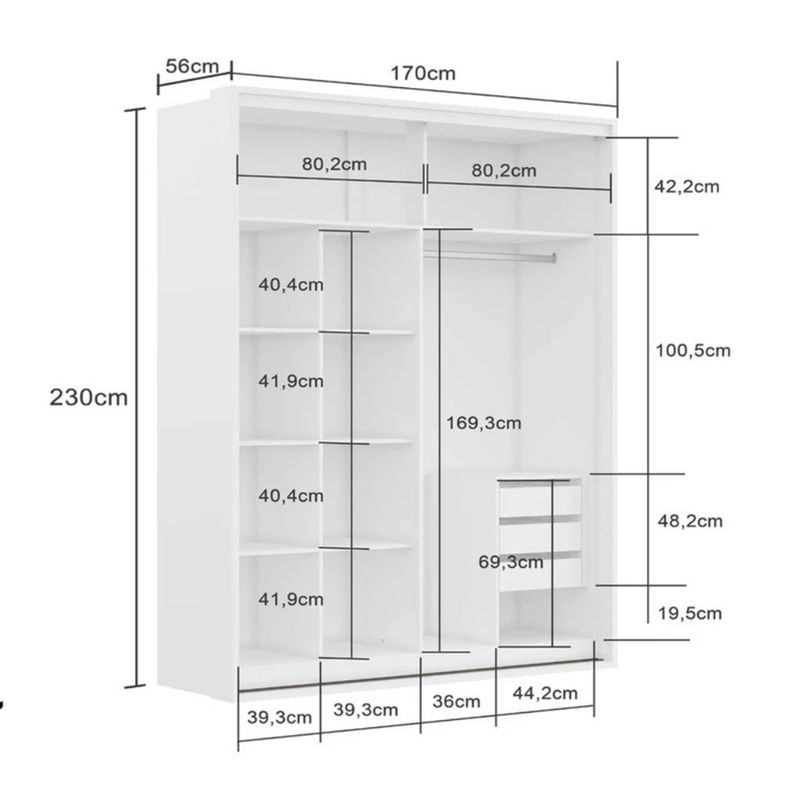 Guarda-Roupa-Casal-com-Espelho-2-Portas-de-Correr-100--MDF-Qualita-Belmax