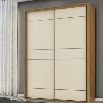 Guarda Roupa Casal 2 Portas de Correr Em MDF Qualitá Belmax