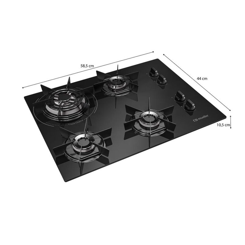 Cooktop-4-Bocas-MCG4BC-Mueller-Tripla-Chama-