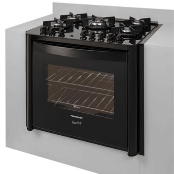 Fogão de Embutir 5 Bocas Fischer Gran Cheff com Forno Elétrico