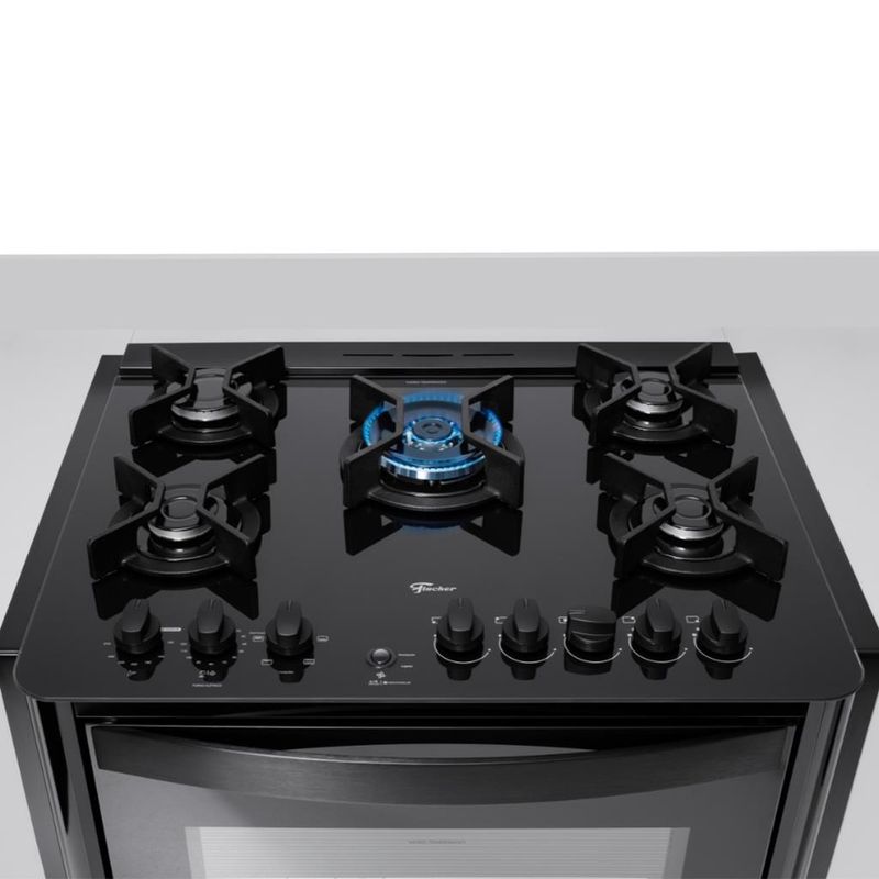 Fogao-de-Embutir-5-Bocas-Fischer-Gran-Cheff-com-Forno-Eletrico