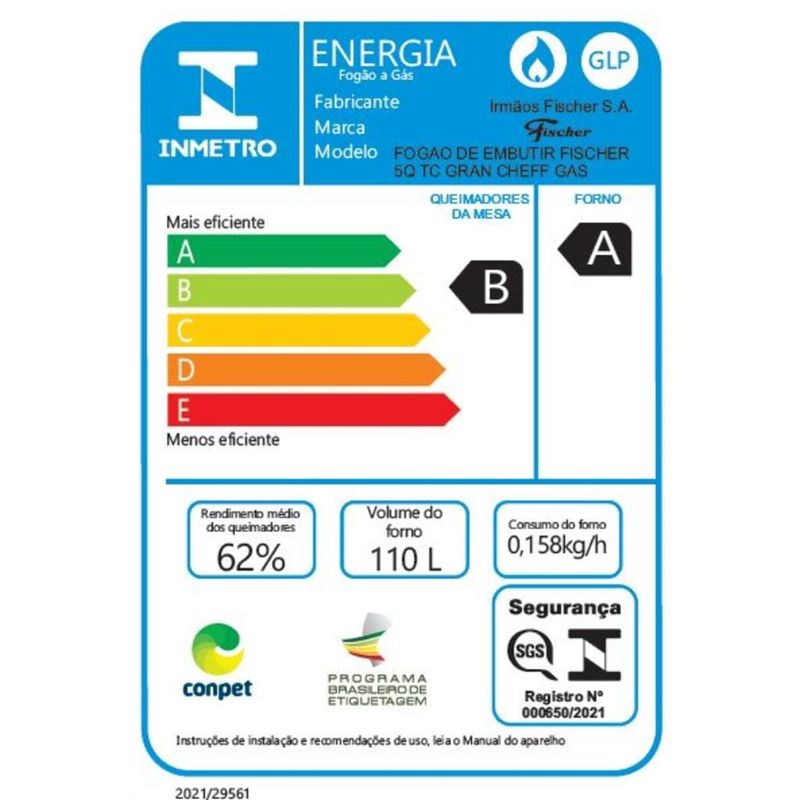 Fogao-de-Embutir-5-Bocas-Fischer-Gran-Cheff-com-Forno-Eletrico