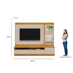Rack-com-Painel-para-TV-de-ate-70-Polegadas-1-Porta-2-Gavetas-Ripado-LED-Sao-Paulo-Linea-Brasil-