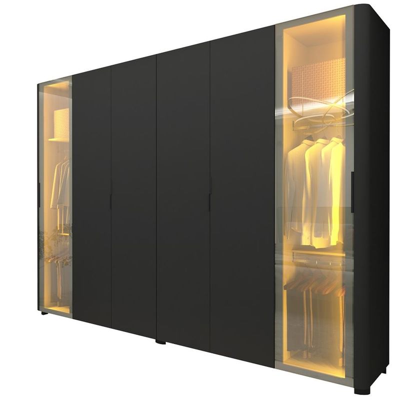 Guarda-Roupa-Casal-com-Vidro-Reflecta-LED-e-Pes-6-Portas-Innova-Gelius