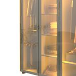 Guarda-Roupa-Casal-com-Vidro-Reflecta-LED-e-Pes-6-Portas-100--MDF-Innova-Gelius