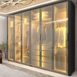 Guarda-Roupa-Casal-com-Vidro-Reflecta-LED-e-Pes-6-Portas-100--MDF-Innova-Gelius