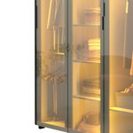 Guarda-Roupa-Casal-com-Vidro-Reflecta-LED-e-Pes-6-Portas-100--MDF-Innova-Gelius