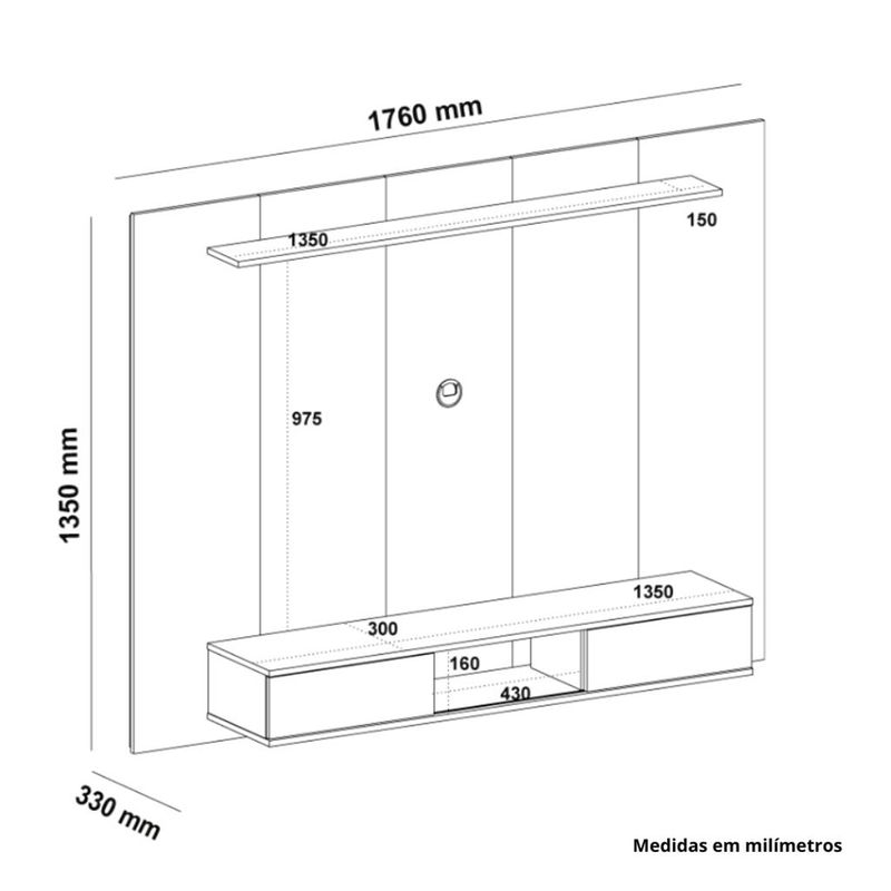 Painel-para-TV-ate-75-Polegadas-2-Portas-Nevada-Artely
