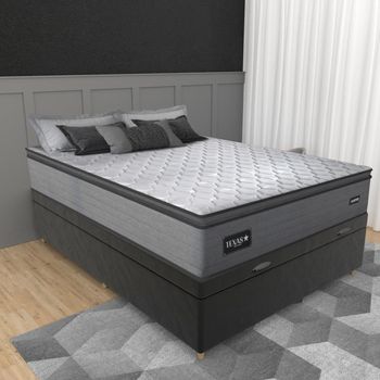 Cama Box Baú Casal 138cm Molas Ensacadas Texas Gazin JSW