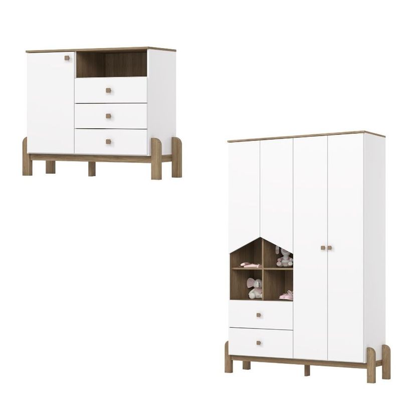 Quarto-de-Bebe-Guarda-Roupa-4-Portas-e-Comoda-Ternura-Henn