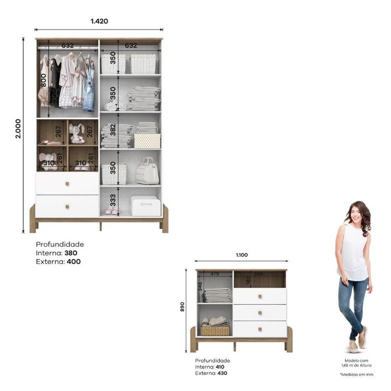 Quarto-de-Bebe-Guarda-Roupa-4-Portas-e-Comoda-Ternura-Henn