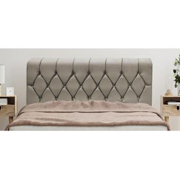 Cabeceira Estofada Casal 138cm Veludo Milena JSW