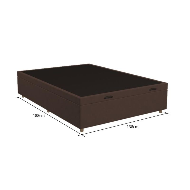 Cama-Box-Bau-Casal-138cm-Molas-Ensacadas--Euro-Suede-Genebra-Umaflex--JSW