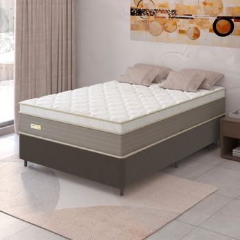 Cama Box Casal 138cm Mola Ensacadas Ferrara Umaflex
