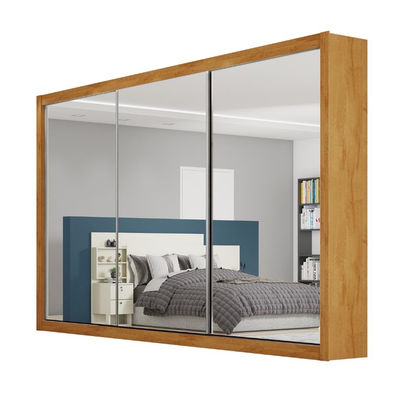 Guarda-Roupa-Casal-com-Espelho-3-Portas-de-Correr-Toronto-Moveis-Europa