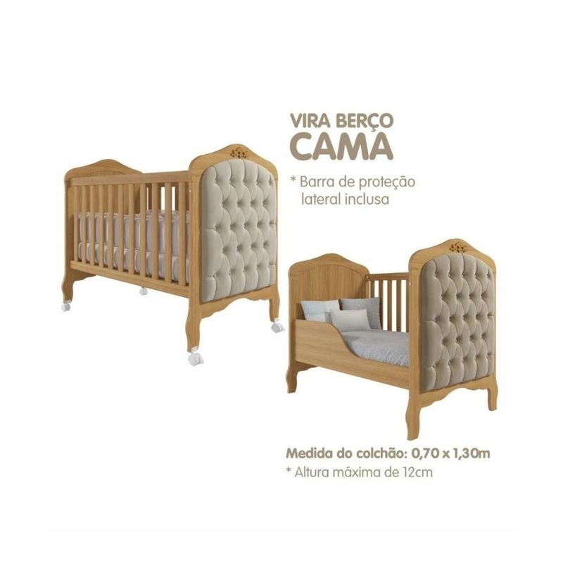 Quarto-de-Bebe-com-Guarda-Roupa-4-Portas-Comoda-e-Berco-Capitone-2-em-1-100-MDF-Laura-Permobili