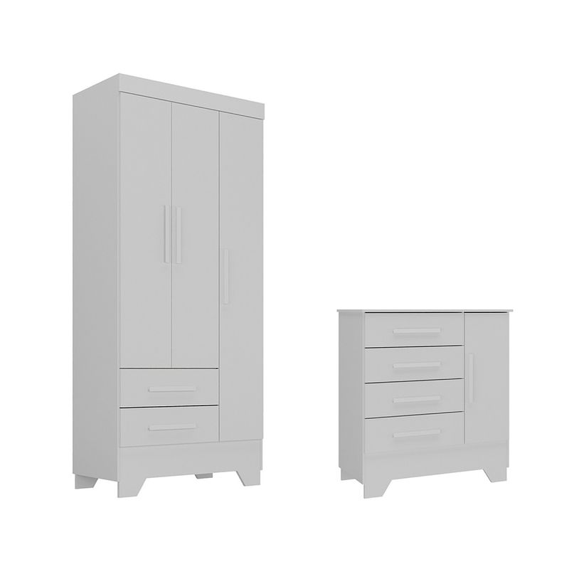 Quarto-Infantil-Guarda-Roupa-3-Portas-e-Comoda-Catavento-Rodial