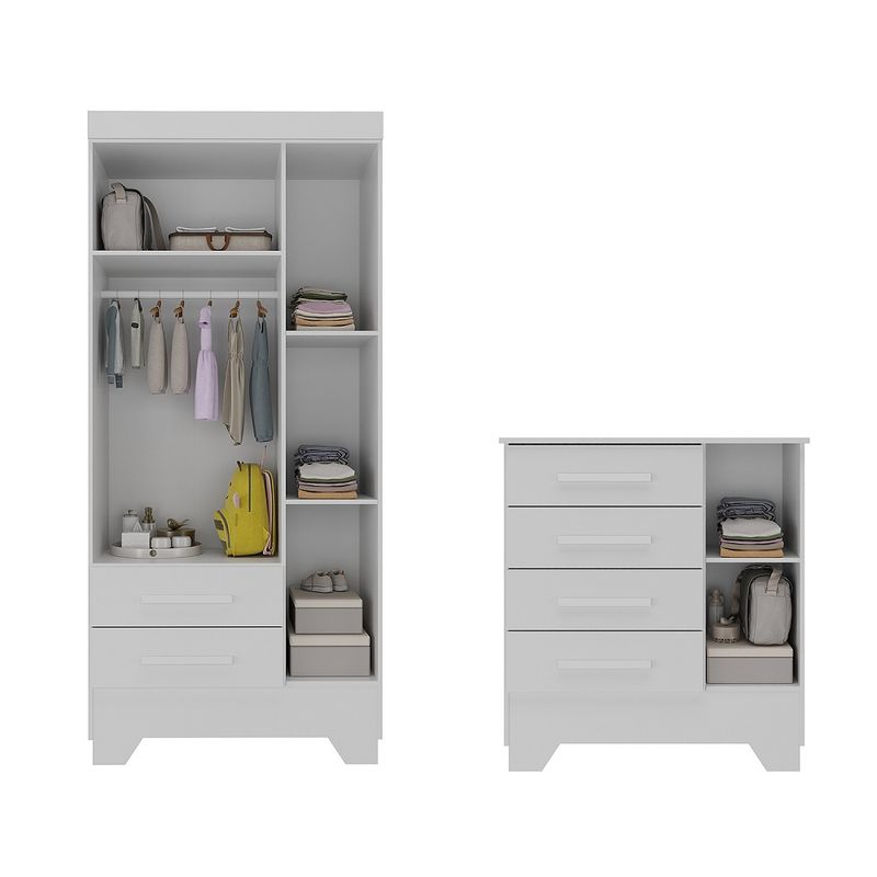 Quarto-Infantil-Guarda-Roupa-3-Portas-e-Comoda-Catavento-Rodial