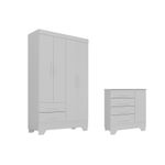 Quarto-Infantil-Guarda-Roupa-4-Portas-e-Comoda-Catavento-Rodial