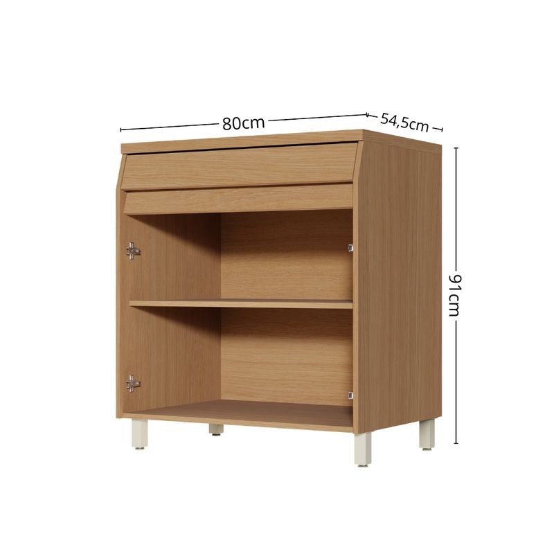 Balcao-com-Tampo-80cm-2-Portas-1-Gavetas-100--MDF-Simone-Mendes-Nesher