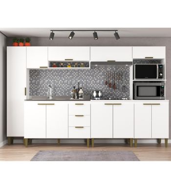 Cozinha Modulada 6 Peças sem Pia Carol J Carvalho