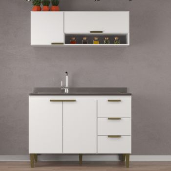 Cozinha Modulada 2 Peças sem Pia Carol J Carvalho