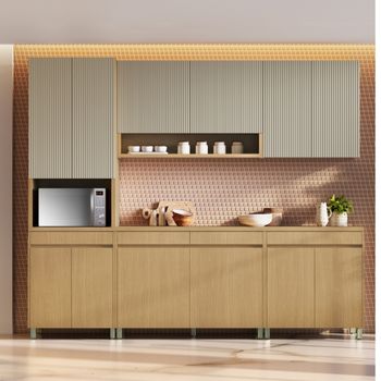 Cozinha Modulada 5 Peças com Tampo Em MDF Simone Mendes Nesher