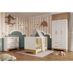 Quarto-de-Bebe-Completo-Guarda-Roupa-Comoda-e-Berco-3-em-1-100--MDF-Popy-Moveis-Peroba