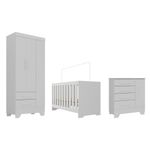 Quarto-de-Bebe-com-Guarda-Roupa-3-Porta-2-Gavetas-Comoda-4-Gavetas-1-Porta-e-Berco-3-em-1-Catavento-Maya-Rodial