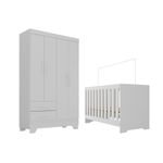 Quarto-de-Bebe-com-Guarda-Roupa-4-Portas-2-Gavetas-e-Berco-3-em-1-Catavento-Maya-Rodial
