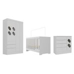Quarto-de-Bebe-com-Guarda-Roupa-4-Portas-3-Gavetas-Comoda-4-Gavetas-1-Porta-com-Janela-e-Berco-3-em-1--Maya-Rodial