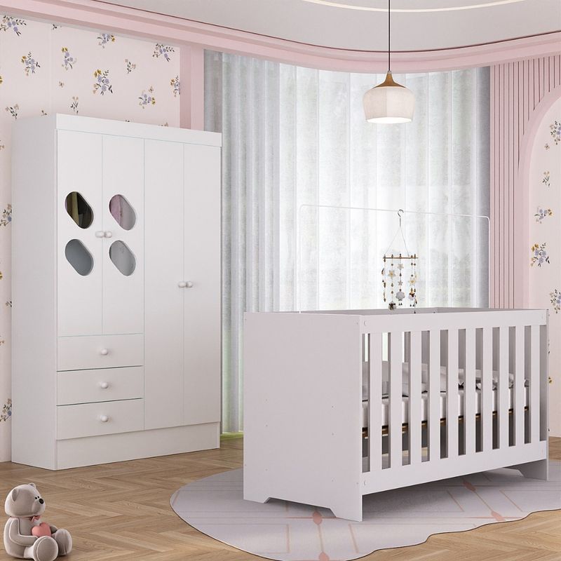 Quarto-de-Bebe-com-Guarda-Roupa-4-Portas-3-Gavetas-com-Janela-Berco-3-em-1--Maya-Rodial