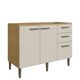 Balcão 2 Portas 3 Gavetas 120cm com Pés 100% MDF May Cadorin Móveis