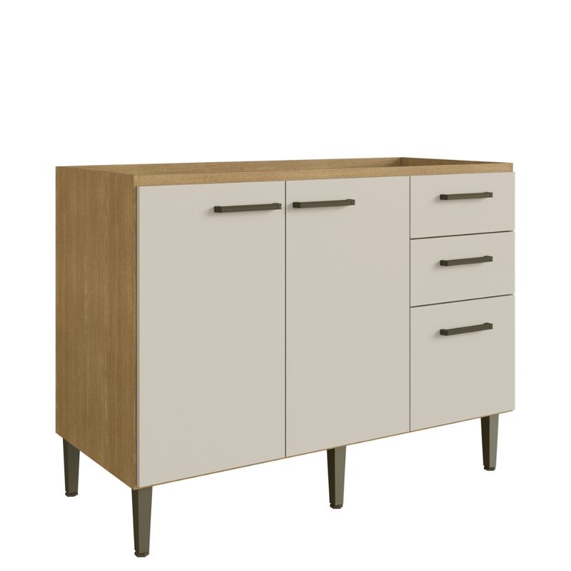 Balcao-2-Portas-3-Gavetas-120cm-com-Pes-100--MDF-May-Cadorin-Moveis