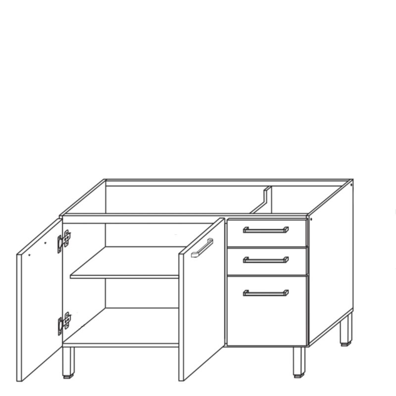 Balcao-2-Portas-3-Gavetas-120cm-com-Pes-100--MDF-May-Cadorin-Moveis