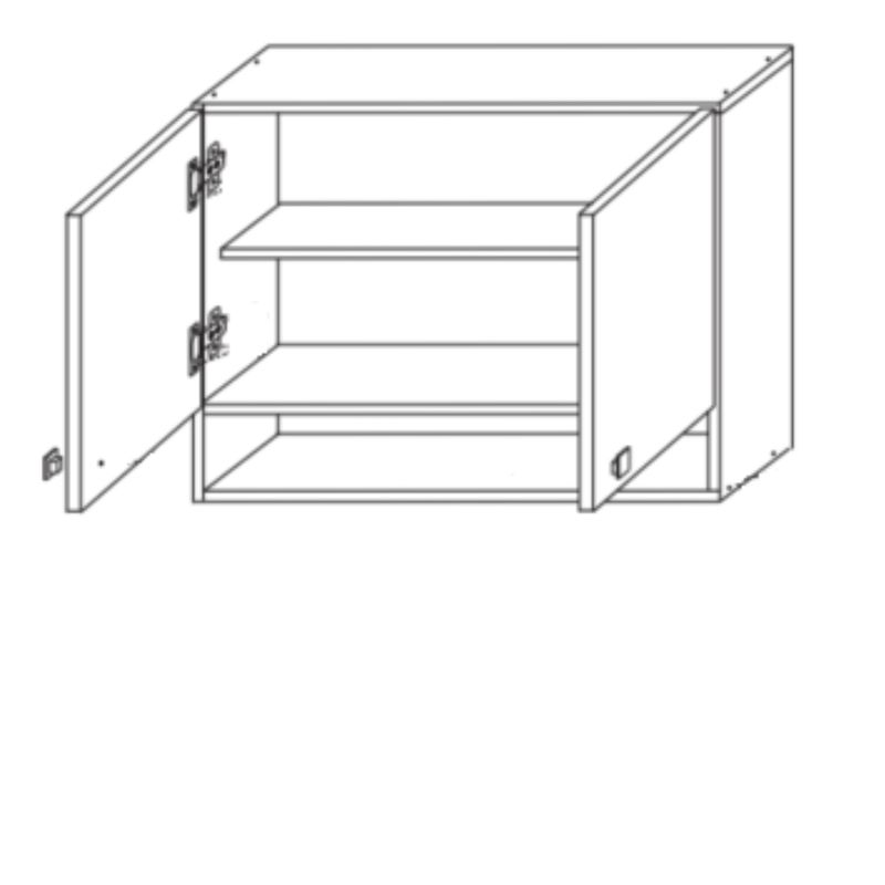 Armario-Aereo-2-Portas-80cm-Vidro-Reflecta-100--MDF-May-Cadorin-Moveis