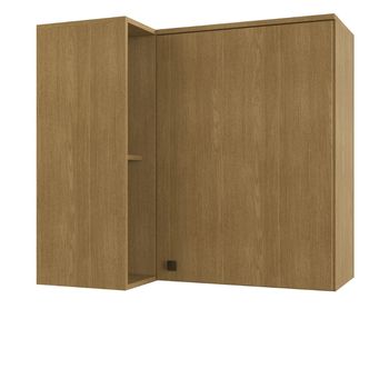 Armário Aéreo Canto Reto 1 Porta Em MDF May Cadorin Móveis
