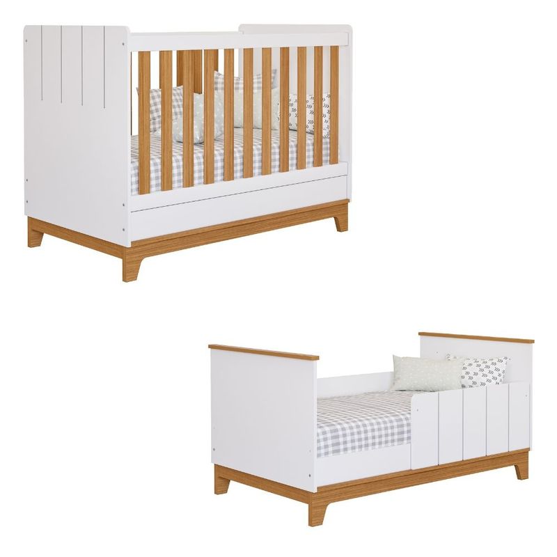 Berco-Mini-Cama-com-Colchao-100--MDF-Liza-Permobili-Gazin