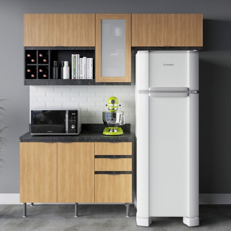 Cozinha-Modulada-3-Pecas-com-Tampo-Orquidea-Tecno-mobili